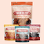Puppy Packs 'n Snacks Dog Treat Starter Pack | Single-Ingredient Training Treats Turkey 4oz + 1 Beef & 1 Chicken & 1 Fish Snack Pack Bundle Farm To Pet