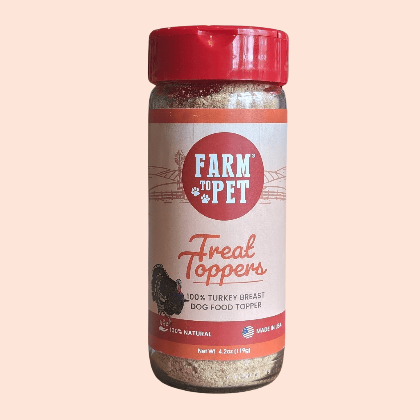 Treat Topper Turkey Dog Food Topper | Healthy Meal Supplement for Dogs Topper Farm To Pet