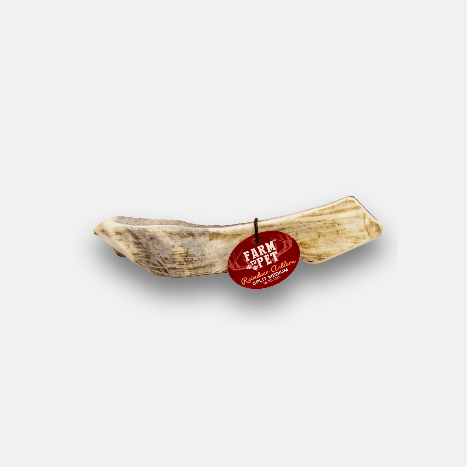 Reindeer Antler Dog Chews | Organic Chews for Dogs Split Medium (15-35 LBS) Antler Dog Chew Farm To Pet