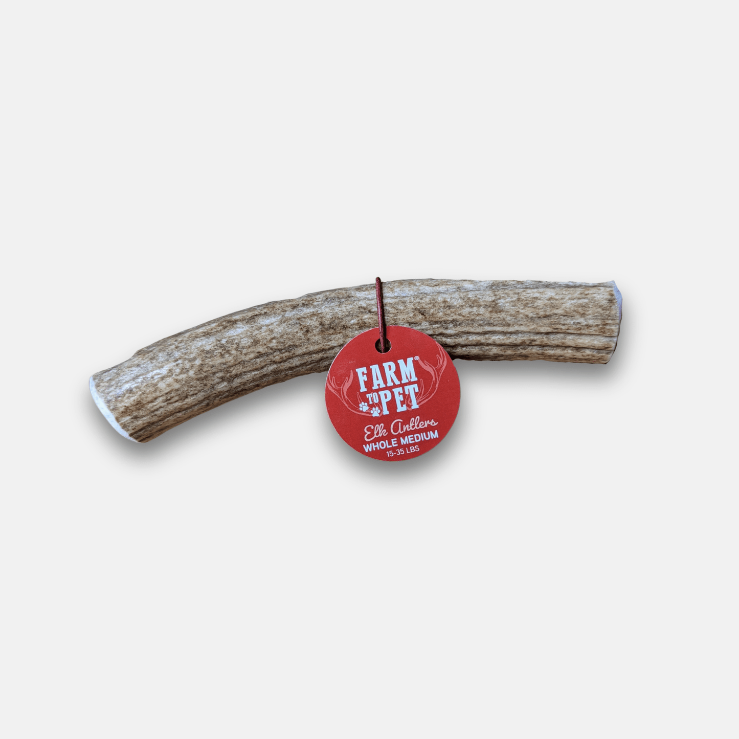 Elk Antler Dog Chews | All-Natural Whole and Split Elk Antler Chews for Dogs Whole Medium (15-35 LBS) Antler Dog Chew Farm To Pet