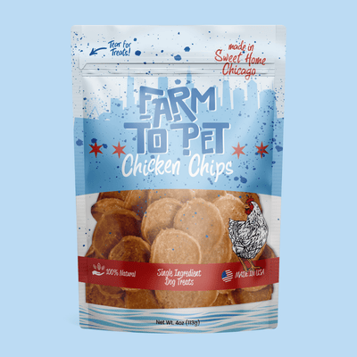 Chicago Chicken Chips for Dogs | Dog Treats To Celebrate Our Hometown Chip Farm To Pet