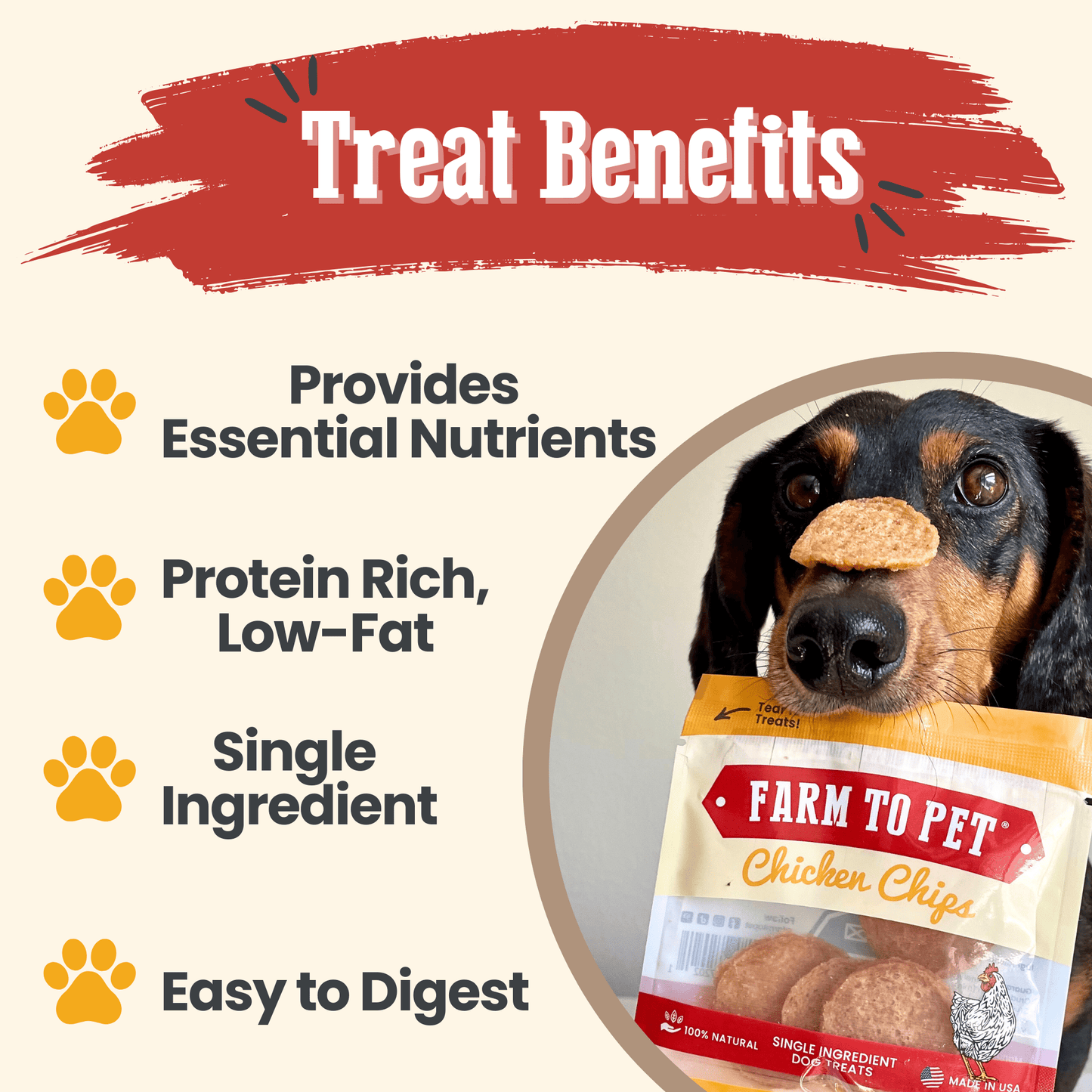 Chicken Chips Snack Pack Bundles | Dog Party Favors & Training Treats Snack Pack Farm To Pet