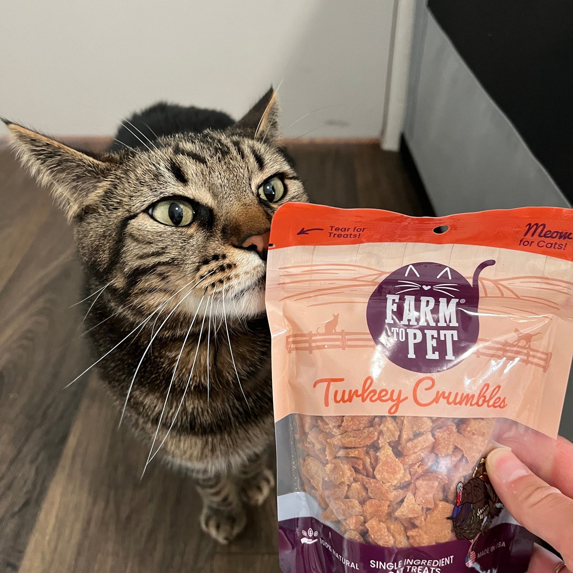 Turkey Crumbles for Cats | Grain-Free Cat Treats Crumble Farm To Pet
