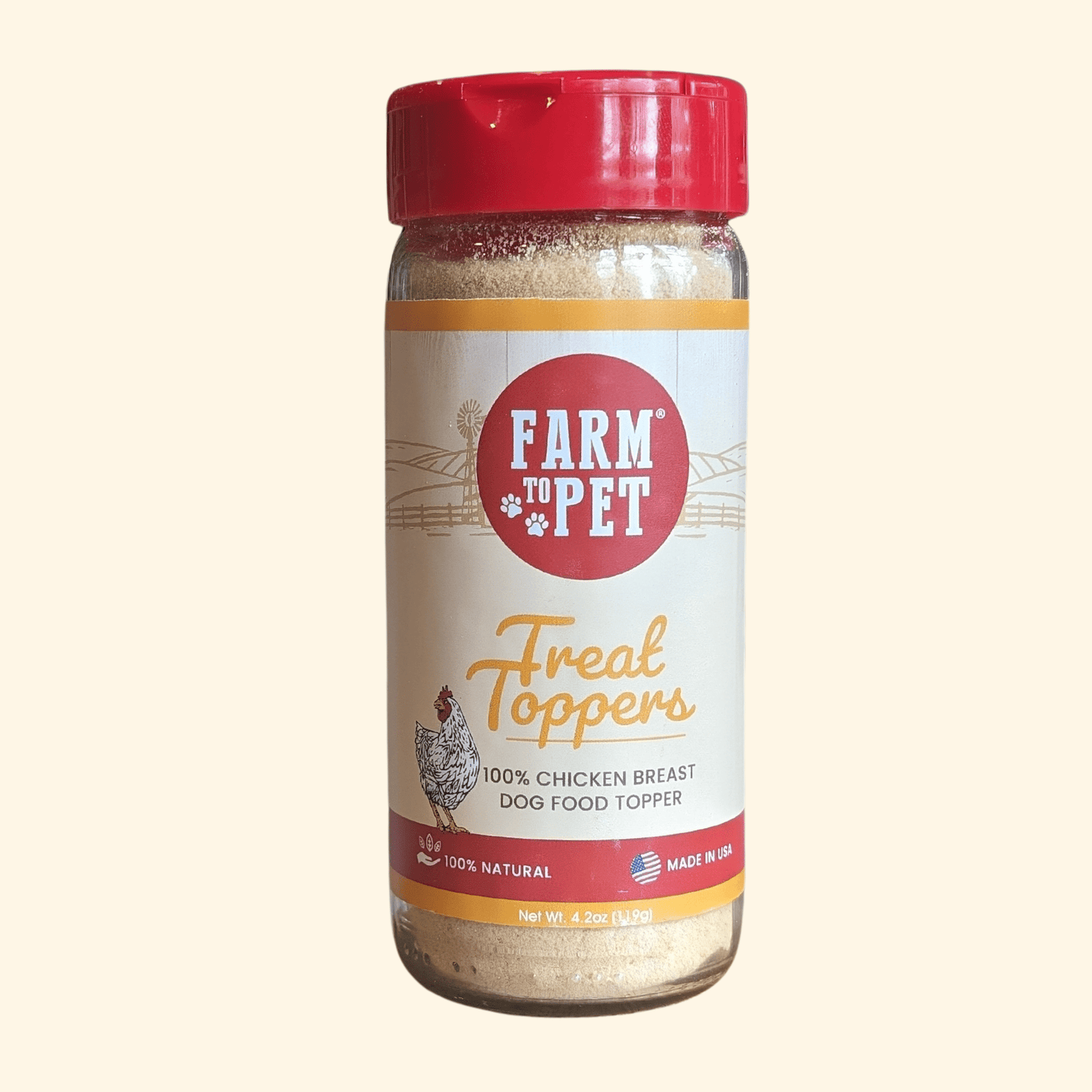Treat Topper Chicken Dog Food Topper | Healthy Meal Supplement for Dogs Topper Farm To Pet