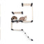 The Deluxe Cat Fort - Modern Cat Condo Onyx Bamboo Natural Canvas None Cat Condo Catastrophic Creations