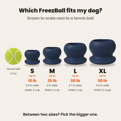 Freezball Dog Chew Toy- Durable Fillable Dog Chew Bone Freezbone