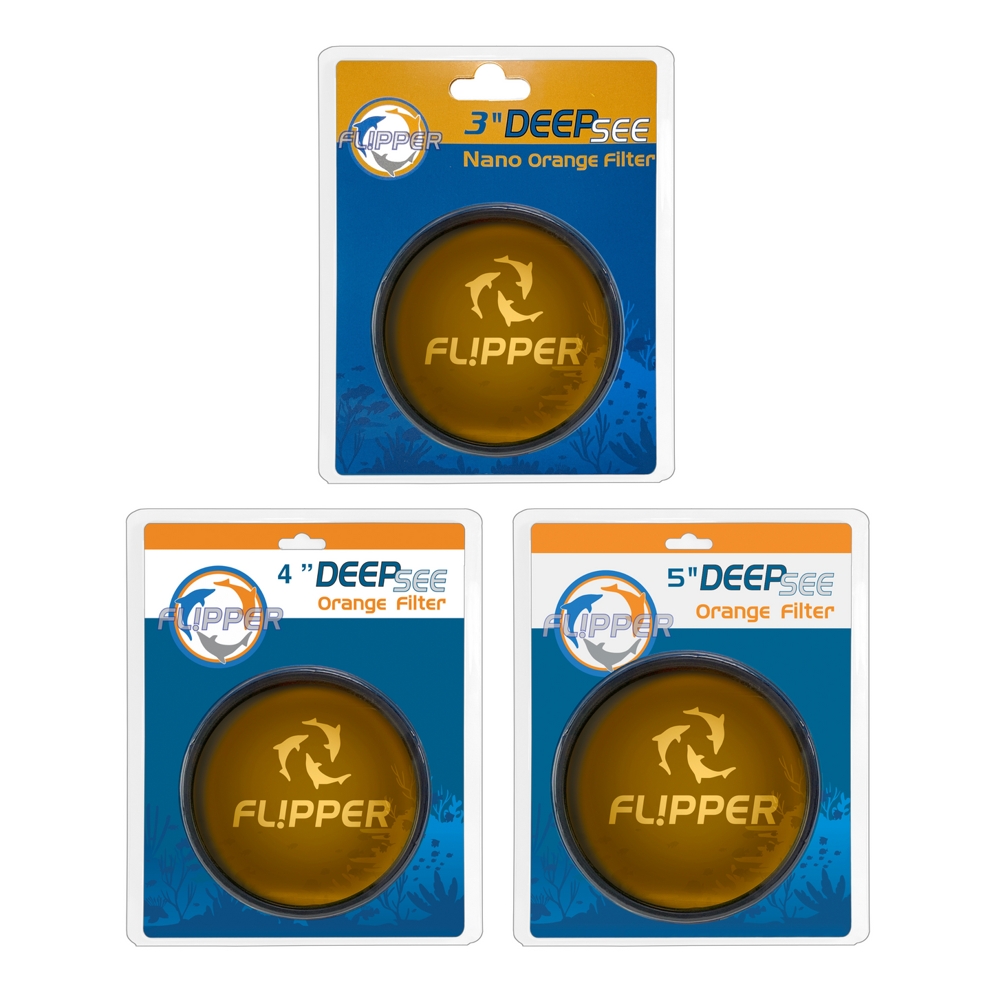 DeepSee Viewer Black - Orange Filter Aquarium Viewer Flipper Aquarium Products
