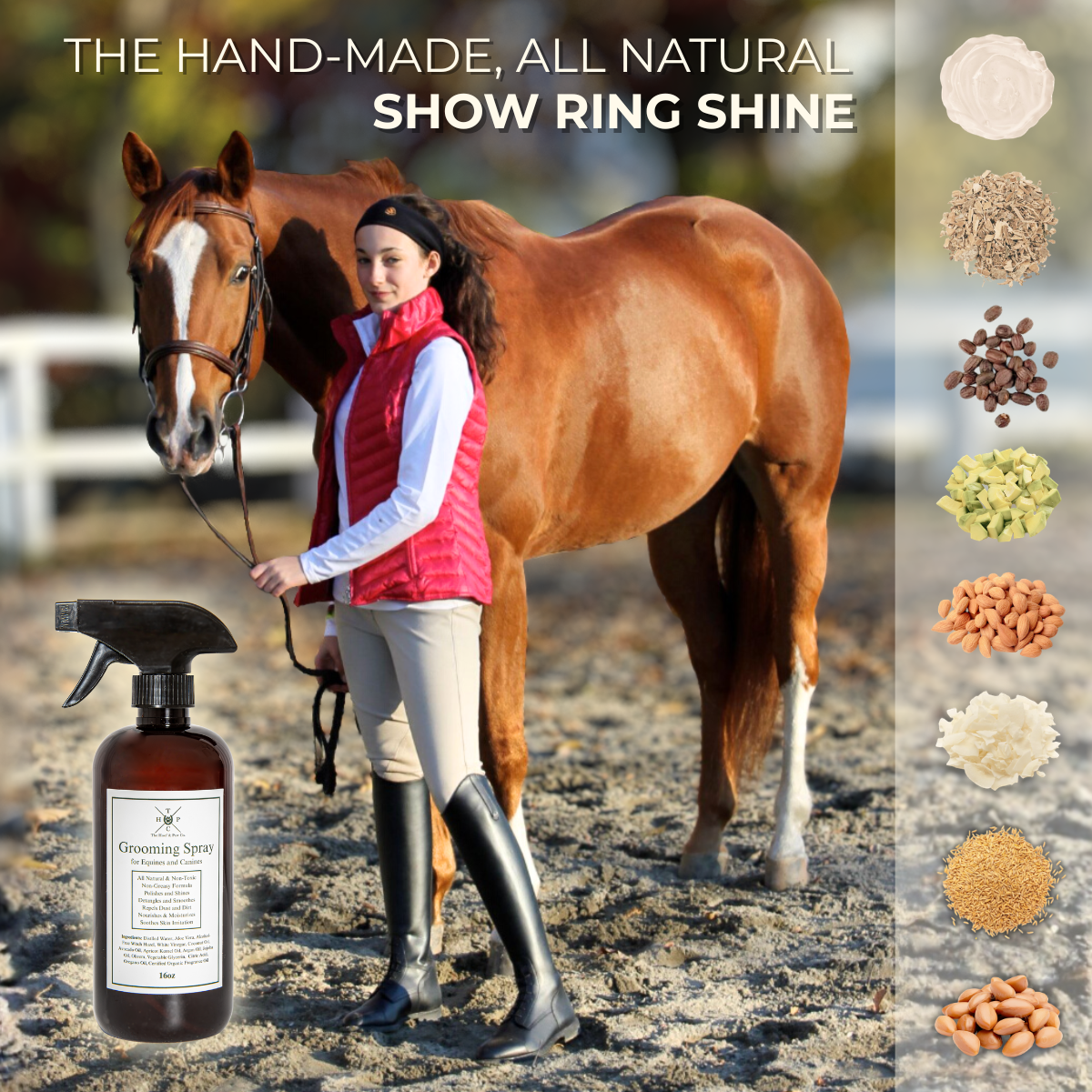 Grooming Spray - for Dogs & Horses The Hoof & Paw Co.
