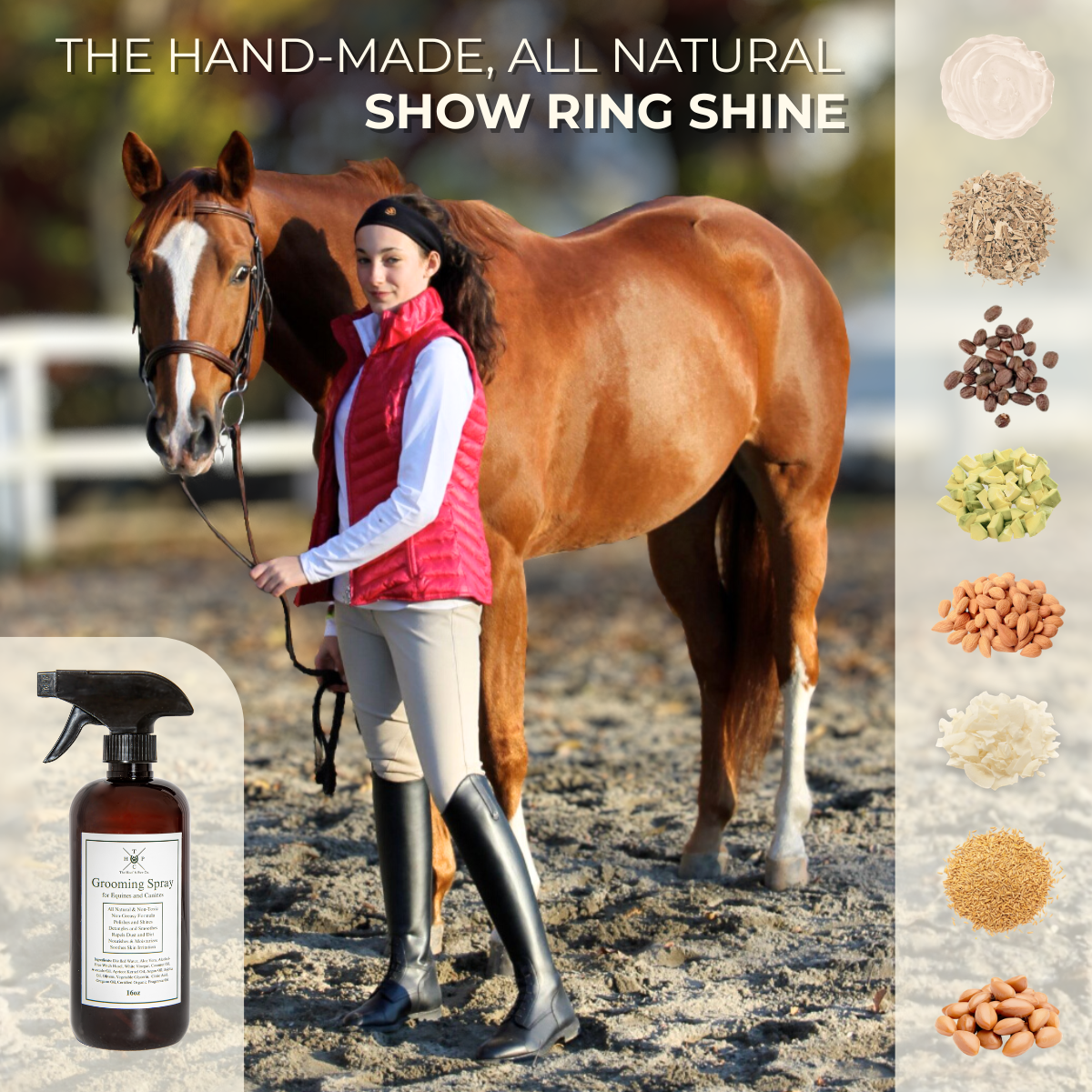 Grooming Spray - for Dogs & Horses The Hoof & Paw Co.