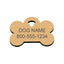 Personalized Engraved ID Tag Gold Dogline