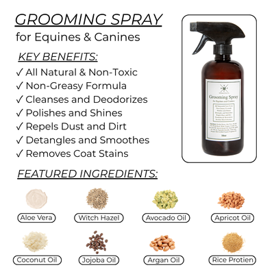 Grooming Spray - for Dogs & Horses The Hoof & Paw Co.