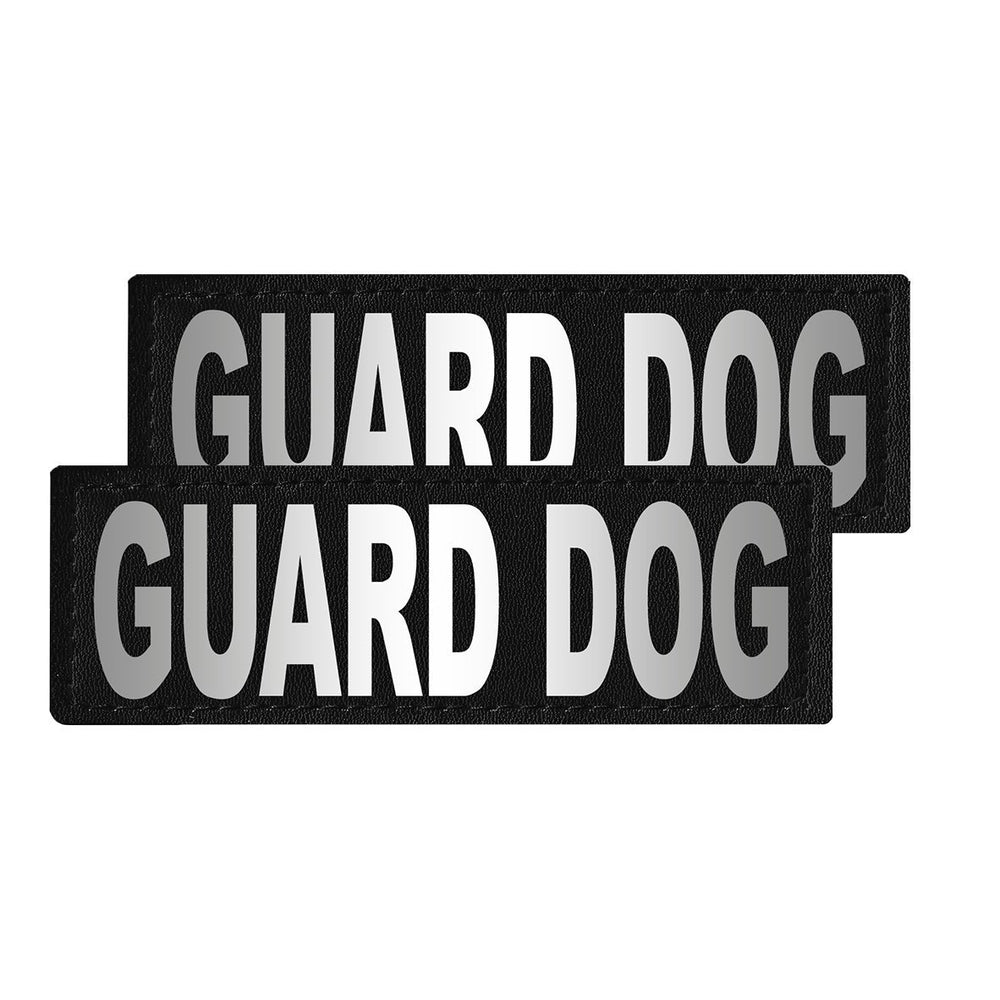 Removable Reflective Patches (Set of 2) "GUARD DOG" Dog Harnesses Dogline
