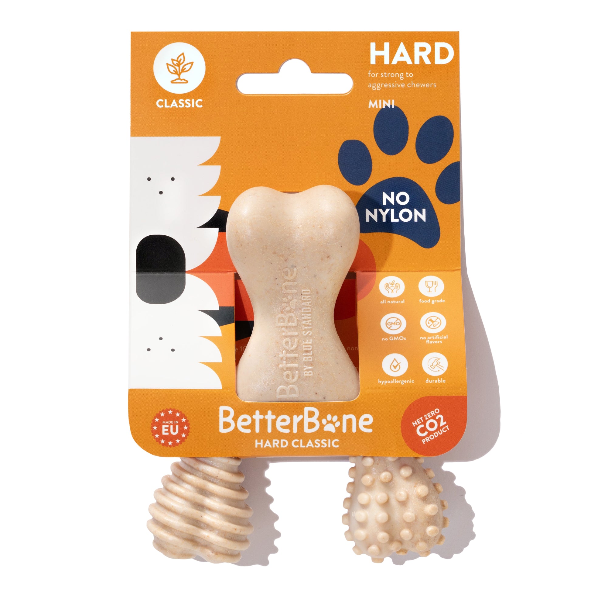 BetterBone HARD Chew Toy Mini Veggie Dog Toys BetterBone All Natural Eco-Friendly Dog Chews & Bones