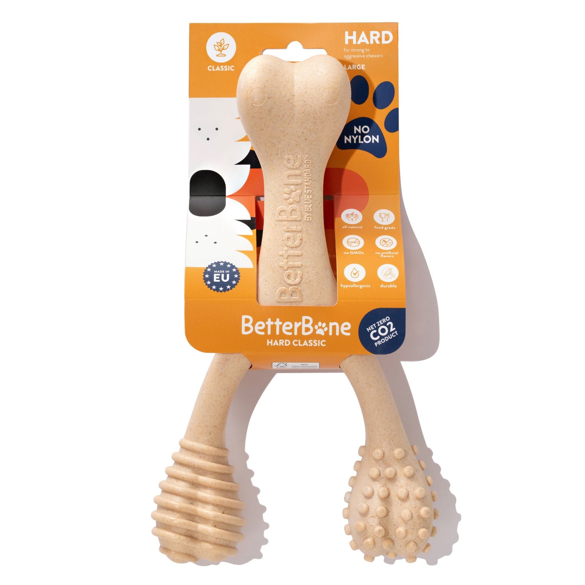 BetterBone HARD Chew Toy Large Veggie Dog Toys BetterBone All Natural Eco-Friendly Dog Chews & Bones