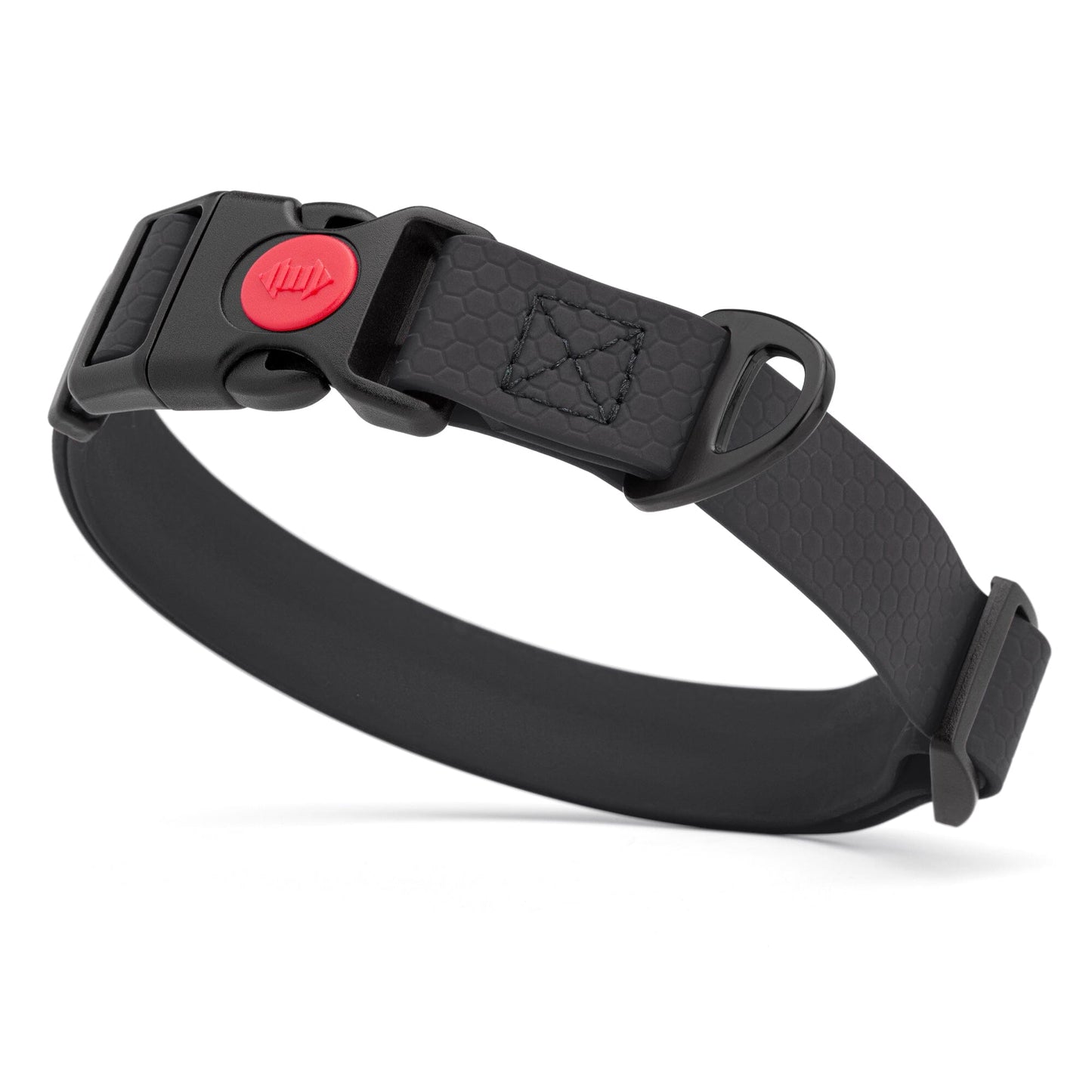 Waterproof Dog Collar with Safety Lock Buckle Black Dog Collars Dogline