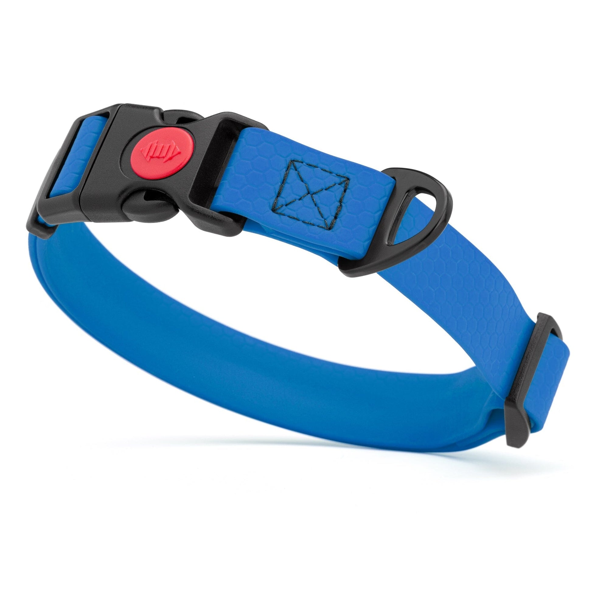 Waterproof Dog Collar with Safety Lock Buckle Cerulean Blue Dog Collars Dogline