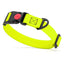 Waterproof Dog Collar with Safety Lock Buckle Safety Yellow Dog Collars Dogline
