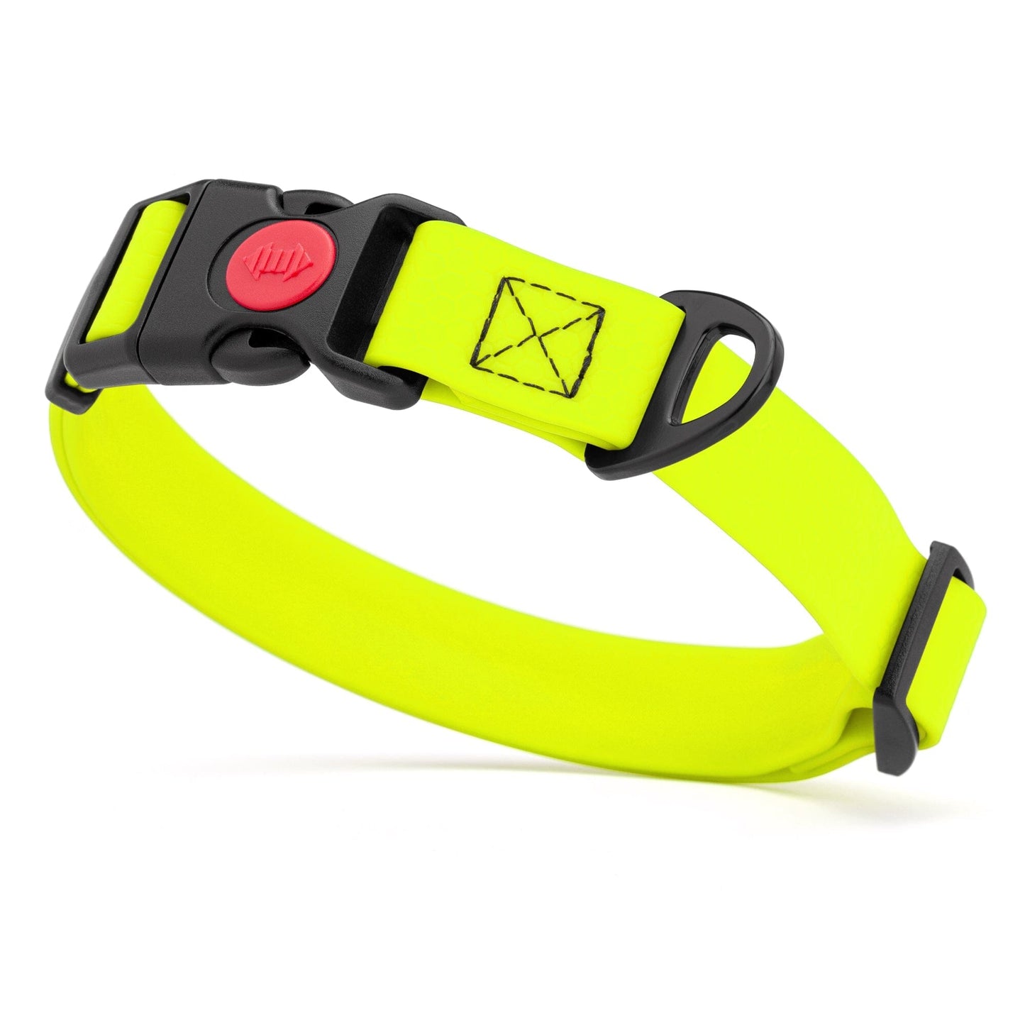 Waterproof Dog Collar with Safety Lock Buckle Safety Yellow Dog Collars Dogline