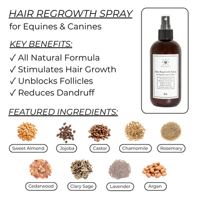Hair Regrowth Spray for Dogs & Horses The Hoof & Paw Co.