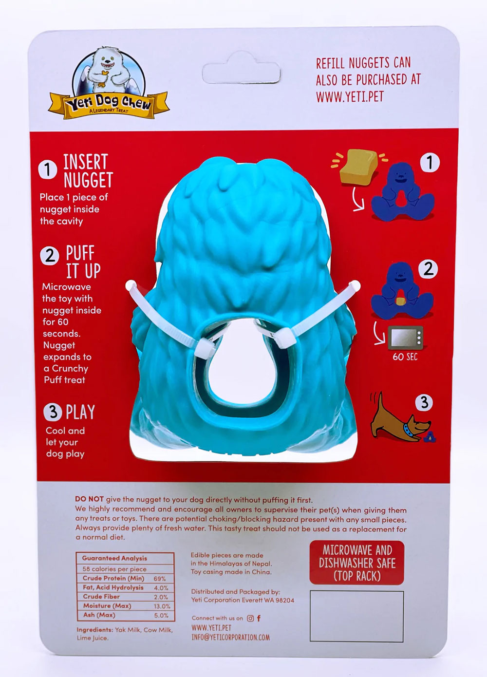 Yeti Dog Chew Puff & Play Hangry Yeti Yeti Dog Chew