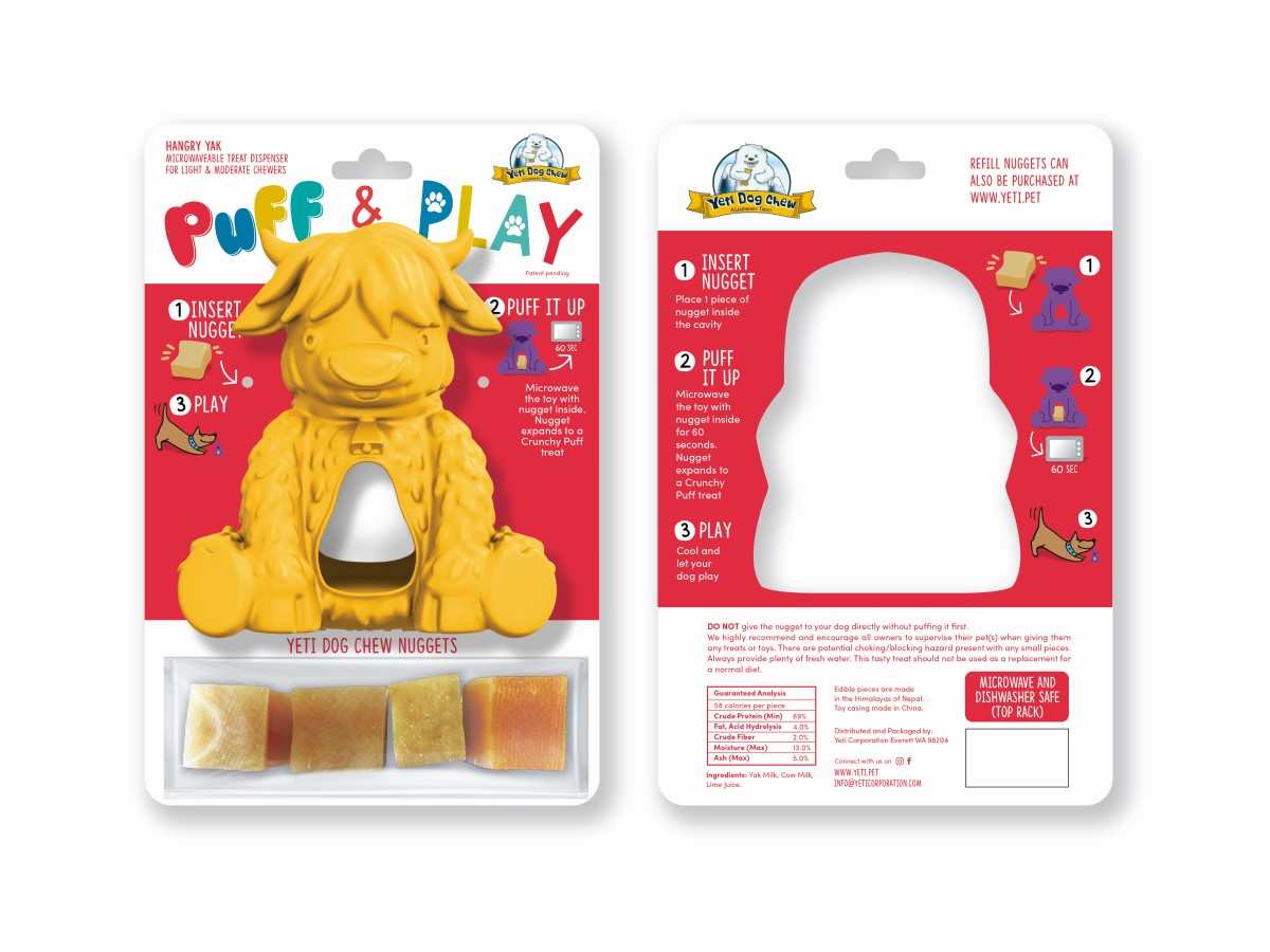 Yeti Dog Chew Puff & Play Hangry Yeti Yeti Dog Chew