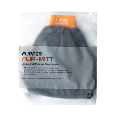 Flipper 2-in-1 Microfiber Aquarium Cleaning Mitt 1 Pack Flipper Accessories Flipper Aquarium Products