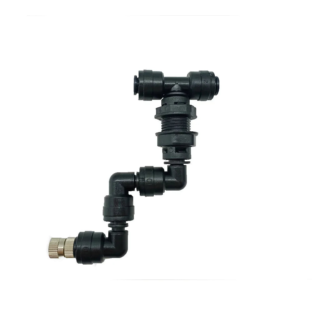 360° Adjustable Reptile Misting Nozzle – High-Pressure Fogger for Terrariums, Greenhouses, and Rainforest Enclosures Black One head Thrive Ecosystems