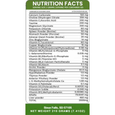Holistic Total Body Support — Daily Multivitamin & Pasture-Raised Glandular Blend for Dogs & Cats Vitamins & Supplements Dr. Ruth Roberts