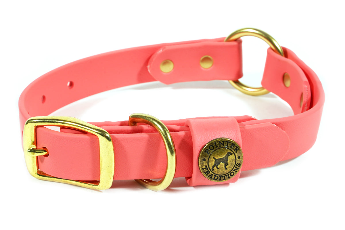 Hunting Dog Center Ring Collar - Coral Dog Supplies Pointer Traditions
