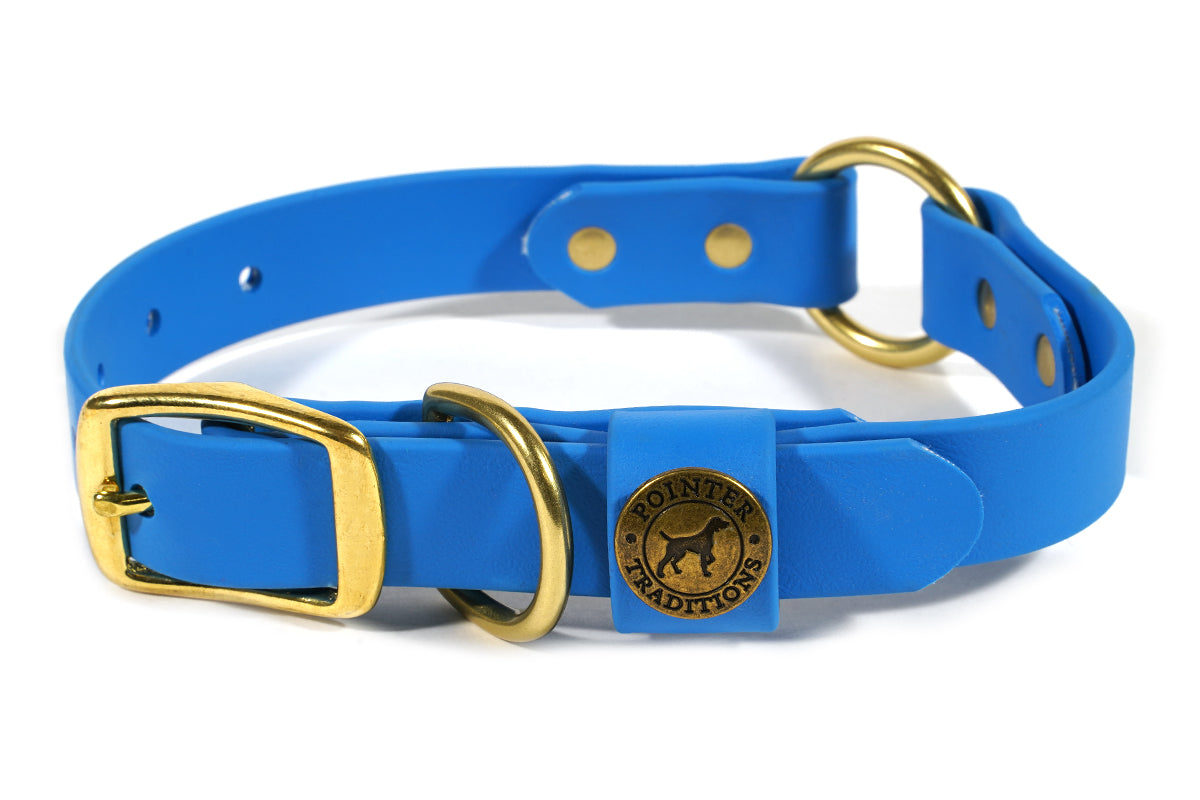 Hunting Dog Center Ring Collar - Sky Blue Dog Supplies Pointer Traditions