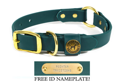 Hunting Dog Center Ring Collar - Woodland Green Dog Supplies Pointer Traditions