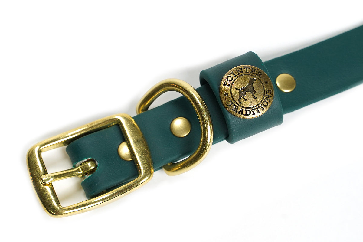 Hunting Dog Center Ring Collar - Woodland Green Dog Supplies Pointer Traditions