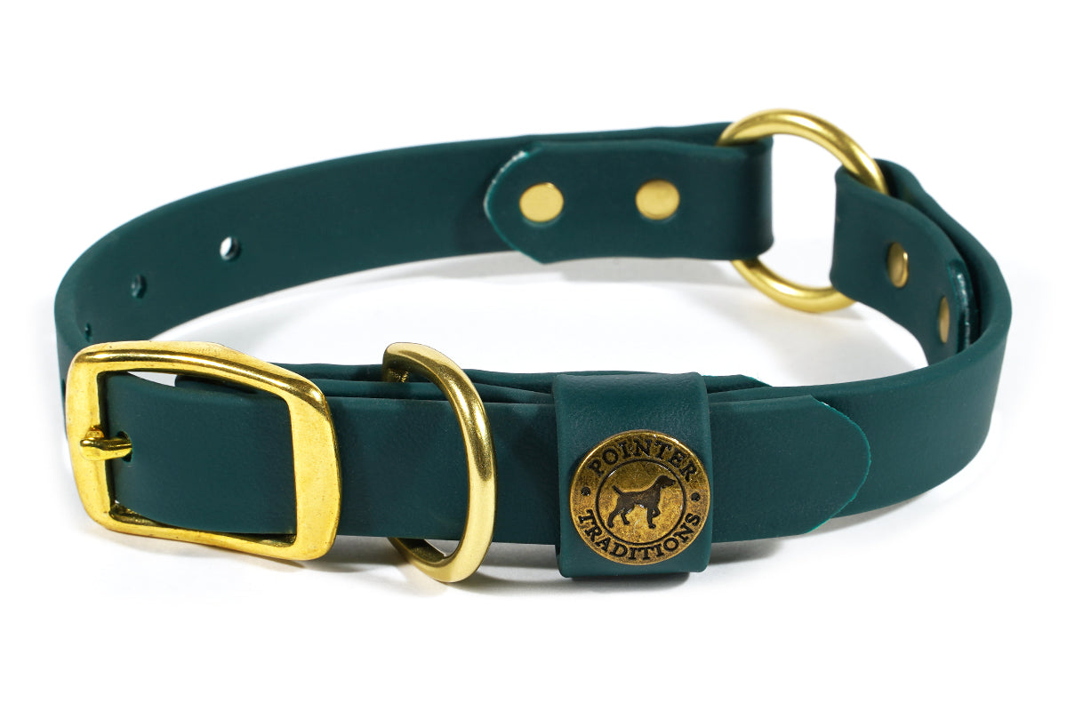 Hunting Dog Center Ring Collar - Woodland Green Dog Supplies Pointer Traditions