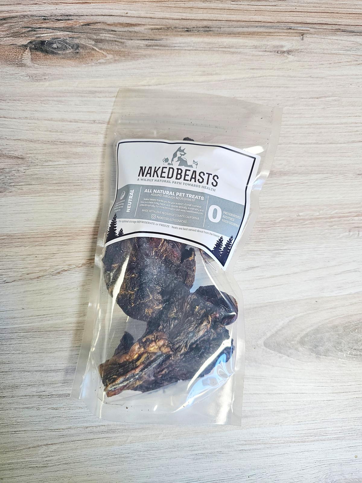 Beef Pizzle (Sticks, Loops, Short) - Limited Edition 8-10oz (L - Short under 5’) Naked Beasts
