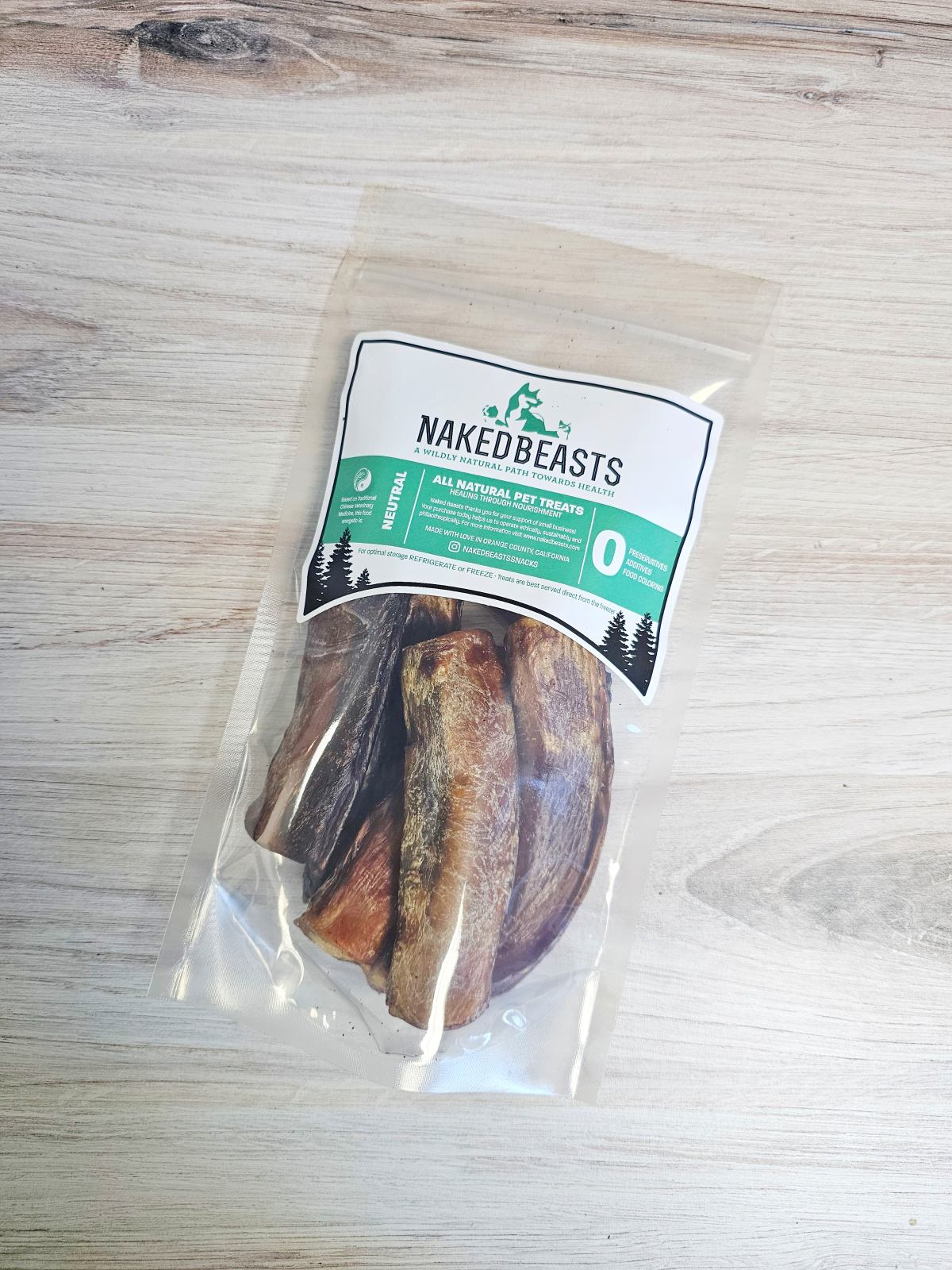 Beef Pizzle (Sticks, Loops, Short) - Limited Edition 8-10oz (Med - Short under 5’) Naked Beasts