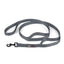 Nylon Multi-Handle Flat Dog Leash Grey 6' 3 Handle Dog Leashes Dogline