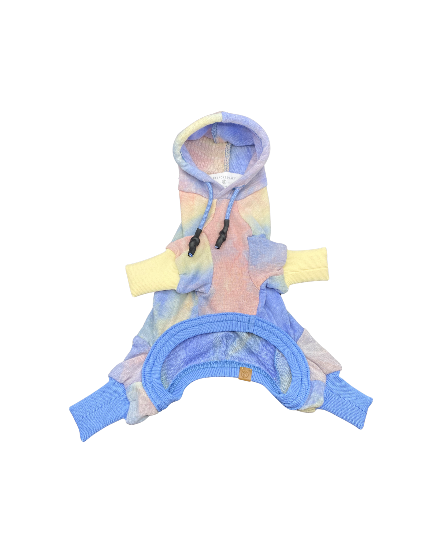 'Dale' Rainbow Tie-Dye Hooded Onesie Sweaters BESPOKE PAWS