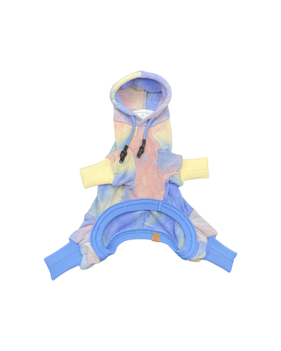 'Dale' Rainbow Tie-Dye Hooded Onesie Sweaters BESPOKE PAWS