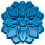 Mandala eTray Shallow Slow Feeder Dog Bowl for Enrichment | USA Made Blue Mandala eTray ETRAY SodaPup/True Dogs, LLC