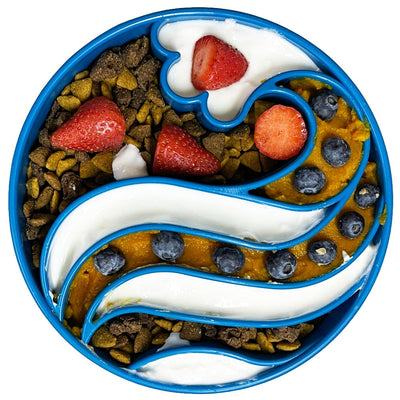 Wave eBowl Deep Slow Feeder Dog Bowl for Enrichment | Made in USA EBOWL SodaPup/True Dogs, LLC