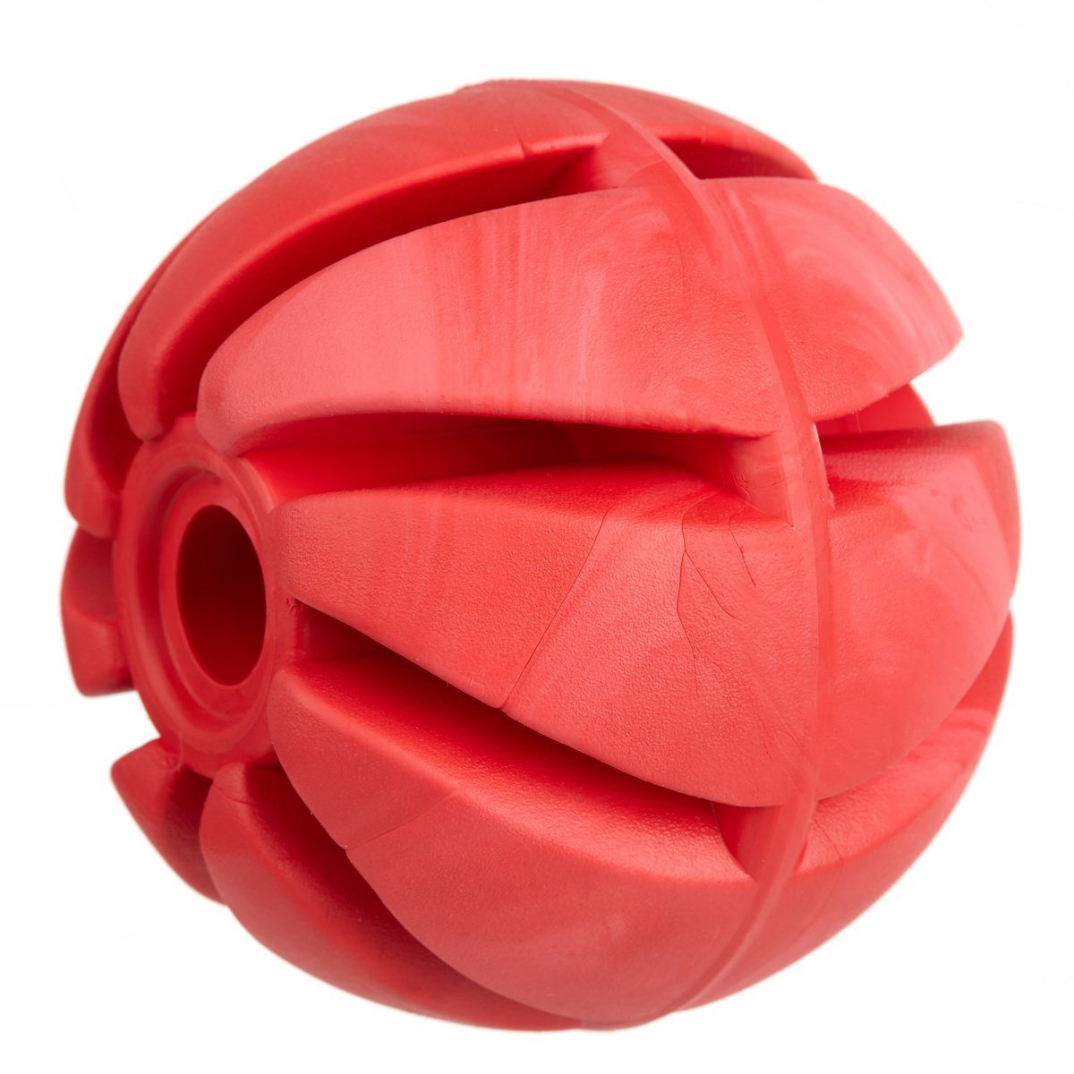 Rubber Spiral Ball Red Dog Toys Dogline
