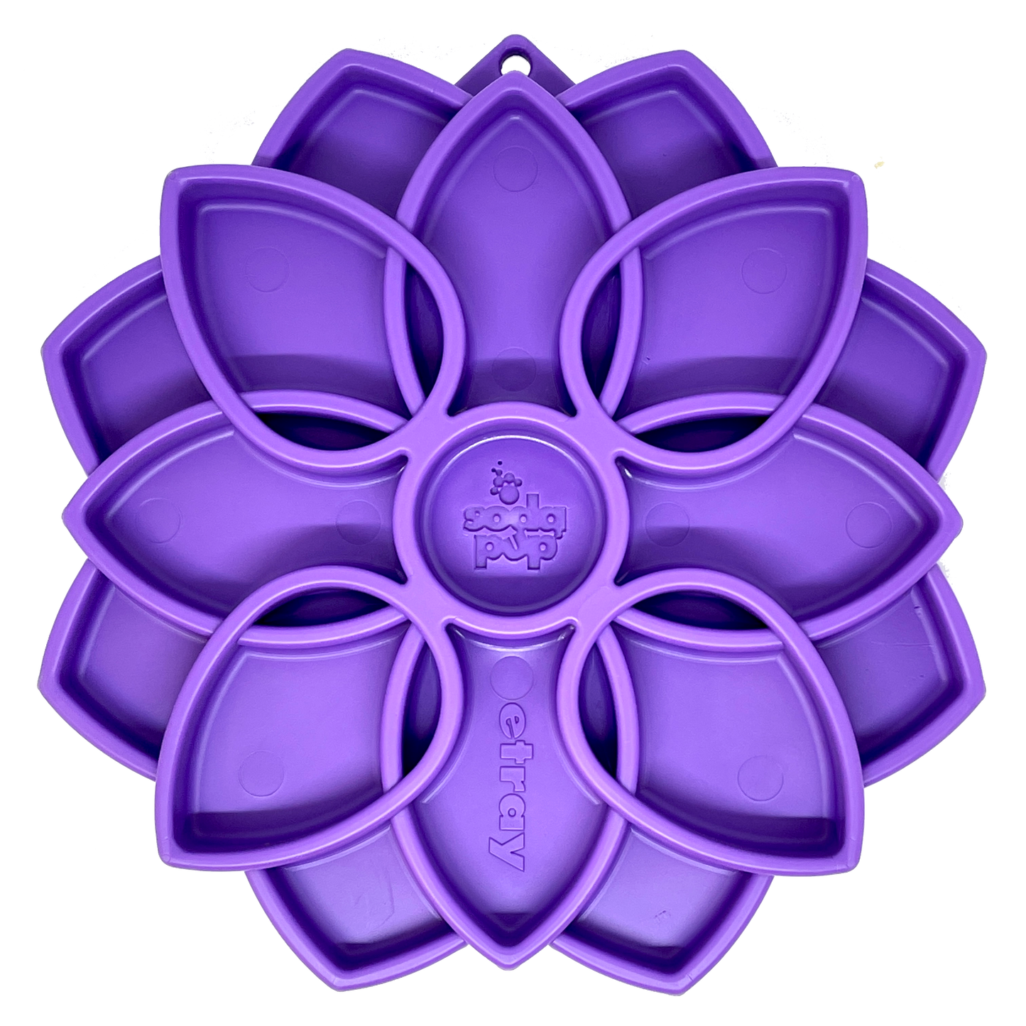 Mandala eTray Shallow Slow Feeder Dog Bowl for Enrichment | USA Made Purple Mandala eTray ETRAY SodaPup/True Dogs, LLC