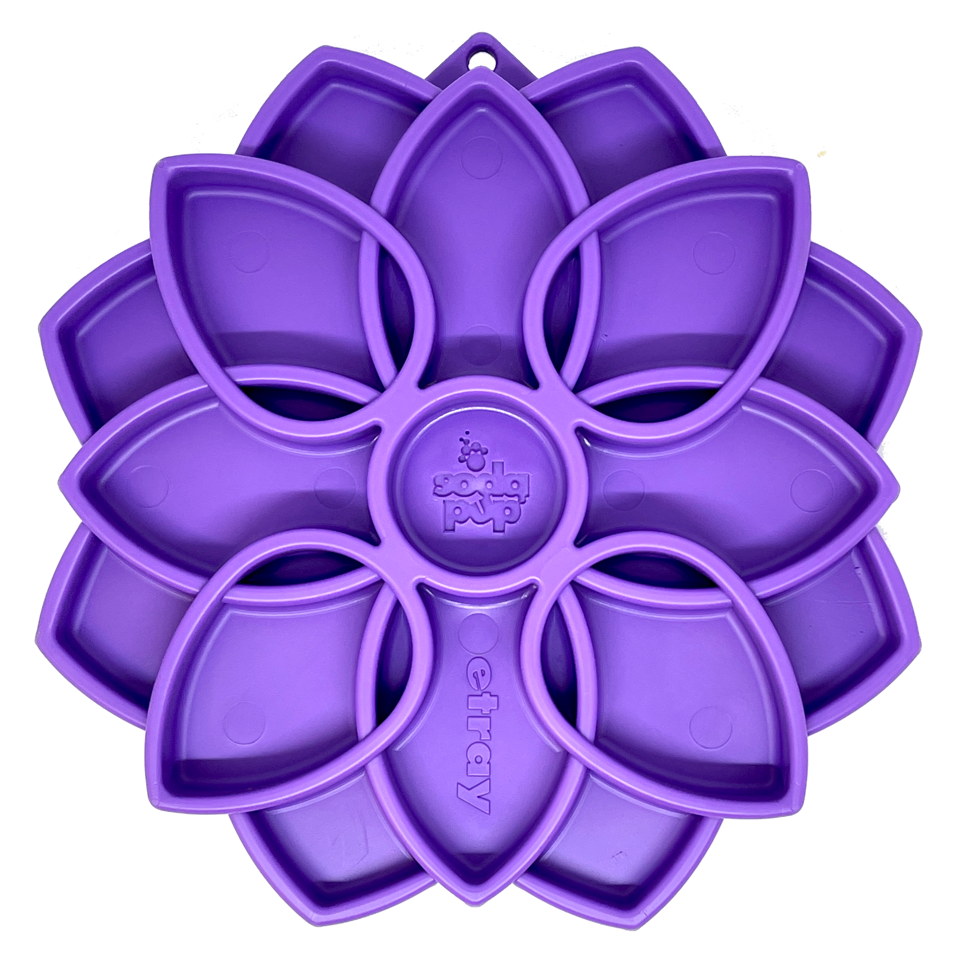 Mandala eTray Shallow Slow Feeder Dog Bowl for Enrichment | USA Made Purple Mandala eTray ETRAY SodaPup/True Dogs, LLC