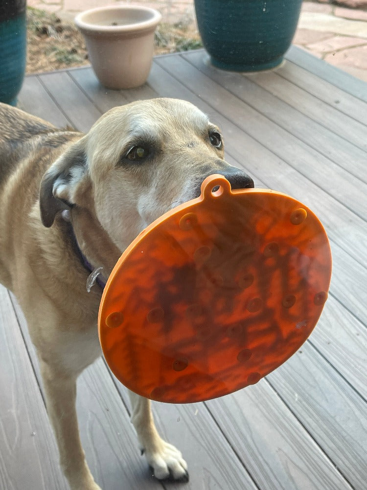 Camp eMat - Enrichment Lick Mat For Dogs and Cats - with Suction Cups | Retro Van Design | USA Made EMAT SodaPup/True Dogs, LLC
