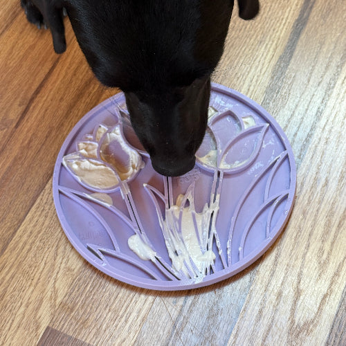 Tulip Design eMat - Enrichment Lick Mat For Dogs and Cats - With Suction Cups | USA Made EMAT SodaPup/True Dogs, LLC