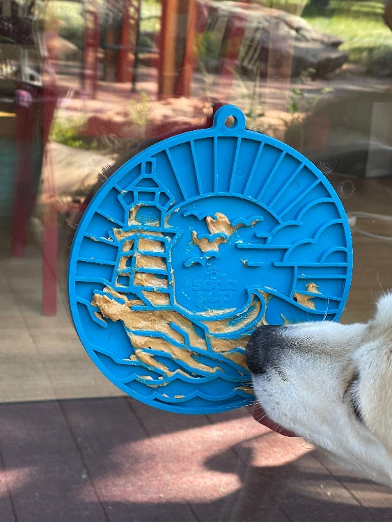 Lighthouse eMat - Enrichment Lick Mat For Dogs and Cats - With Suction Cups | USA Made EMAT SodaPup/True Dogs, LLC