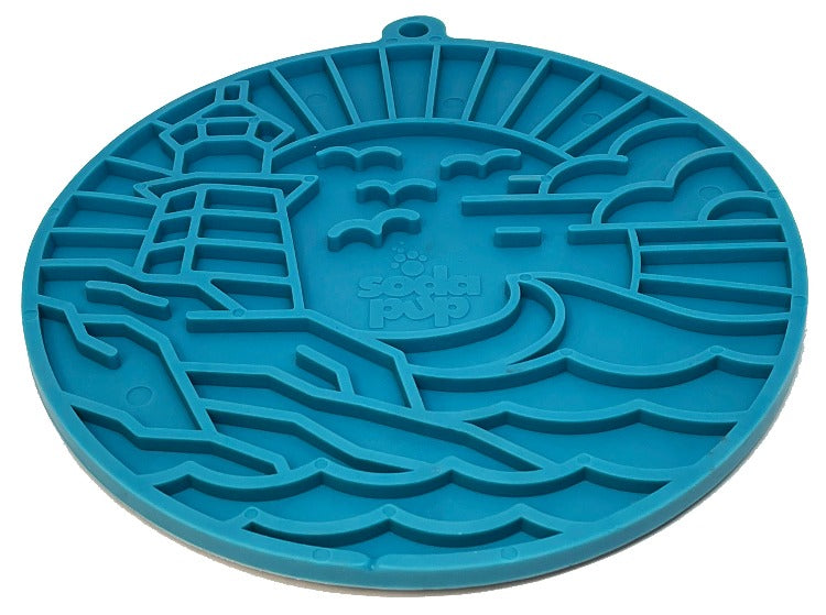 Lighthouse eMat - Enrichment Lick Mat For Dogs and Cats - With Suction Cups | USA Made EMAT SodaPup/True Dogs, LLC