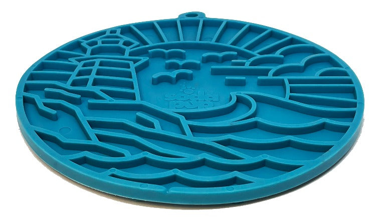 Lighthouse eMat - Enrichment Lick Mat For Dogs and Cats - With Suction Cups | USA Made EMAT SodaPup/True Dogs, LLC