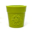 Large Flower Pot eCup Dog Treat Dispenser | Durable USA-Made Enrichment Toy | SodaPup Flower Pot - Green Rubber Dog Toys SodaPup/True Dogs, LLC