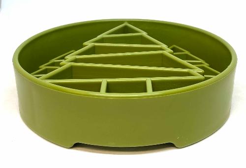 Pine Tree Christmas eBowl Deep Slow Feeder Dog Bowl for Enrichment | USA Made EBOWL SodaPup/True Dogs, LLC